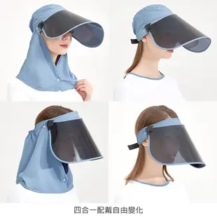 【UV100】抗UV-冰絲多功能遮陽帽-輕薄防護(MF22406)