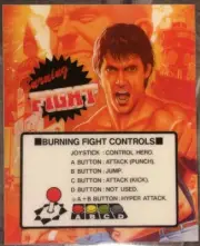 Burning Fight Neo Geo Arcade Marquee