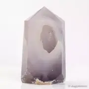 556g126mm Druzy Agate Geode Tower Point Natural Crystal Polished Quartz Healing