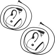SING F LTD 2PCS 2.5mm Walkie Talkie Earpiece Compatible with Motorola Talkabout TLKR T92 H20 T60 T80 T82 XT180 Two-Way Radio G-Shape Security Headphones with PTT Microphone