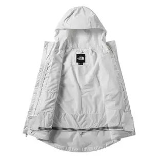 【The North Face 美國】女 DV 化纖兩件式外套 白 北臉保暖外套 北面連帽夾克 登山外套 3M4BFN4