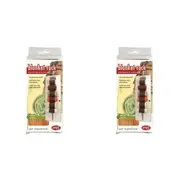 2x Jokari Blanket Rack Hanging Towel Organiser Storage Bamboo Accents Brown 13cm