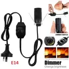 E14 Salt Lamp Power Cord Cable Dimmer ON/OFF Button Switch For Screw Lamp Bulbs