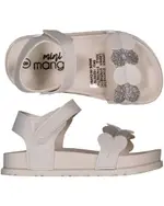 Mini Mango Toddler Girl Sandal, White, Size 9