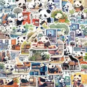 50pcs Cute Panda Bear Stickers for Crafts, Scrapbooks, and More!