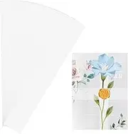 Benvo 150 Pcs Vellum Paper Bands for 5x7 Wedding Invitations Belly Bands Elegant Wrap Overlays Gift Wrapping Line for Bridal Showers Anniversaries Thank You Notes