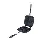 Omelette Pan Easy to Clean Multipurpose Cooker Divided for Omelet Camping