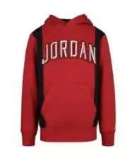 Jordan Big Boys Arc Pull-Over Hoodie large Red