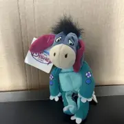 9" Disney Store Plush Beanie Dinosaur Eeyore Dino Pooh NWT