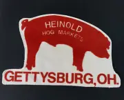 Large Heinold Hog Markets Gettysburg Ohio Farming Agriculture Farm Logo Patch