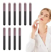 Lip Liner Brushes, Lip Smudge Brushes - Makeup Blending Applicators 10 Pcs,Round End Lip Makeup Brush,Multi-functional Travel Lipstick Brush for Lipstick Lip Gloss