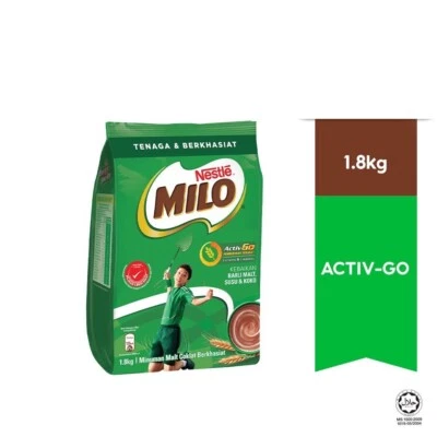 Nestlé Milo Chocolate Malt Powder (1.8kg) – Authentic Malaysian Formula