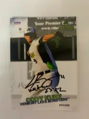 Cody Kurz 2015 Signed Vermont Lake Monsters Team Card