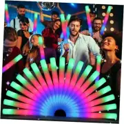 Foam Glow Sticks, LED Foam Sticks, Foam Light Up Sticks with 3 Mode Colorful 64