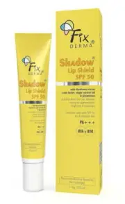 FIXDERMA Shadow Spf 50 Lip Shield Pa+++ Lip Balm Spf 50 Theobroma 15GmYellow