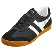Gola Harrier Mens Classic Sneakers in Black White - 12 US