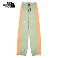 在飛比找PChome24h購物優惠-The North Face北面女款綠橘拼接防水透氣彈力褲腰