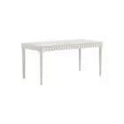 Roylee White Rectangular Dining Table Ceramic Tabletop with Solid Timber Legs...