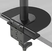 VIVO Steel Reinforcement Bracket Mount Plate for Thin, Glass, and Other Fragile Table Tops, Clamp Compatible with Most Monitor Stand C-Clamp Installations, Black, STAND-AC01R