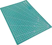 zolyet A4 Cutting Mat Single-sided Cutting Board Cut Pad DIY Tool with Clear Grid Lines Angles for Scrapbooking Art and Craft Projects Green A4
