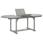 150 -200 cm Outdoor Dining Table Extendable Patio Table Solid Acacia Wood Grey