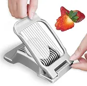 SupMaka egg cutter strawberry slicer - Aluminum Fruit Slicer, Mushroom Stainless Steel Wires slicer，egg slicer for hard boiled eggs