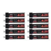 10Pcs URUAV 3.7V 250mAh 30C/60C 1S Lipo Battery PH2.0 for Blade Nano QX CPX Tiny Whoop TINY6 6X