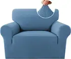 Stretch Sofa Slipcover Spandex Jacquard with Elastic Bottom, 1-Piece Sofa Cover