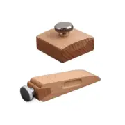 2pcs Hand Sanding BlockWooden Sandpaper Block SetSquare Bevel Wedge Hand Sand...