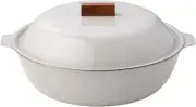 Kinto Kakomi 2L for IH Induction-compatible Enamel pot Sand Beige Japan New F/S