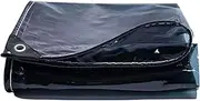 Small Multipurpose Cover, Heavy Duty Clear Tarps 420gsm Soft Glass Cover PVC Translucent Tarp with Eyelets for Patio Awning Outdoor Garden Camping, Tear(2x2m)