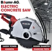 BAUMR-AG Electric Concrete Saw 355mm Cutter Wet Dry Demo Tool Circular Cutting B