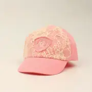 ARIAT Pink Lace ~ INFANT Baseball CAP ~ Solid Back, OSFM Adjustable, Elastic