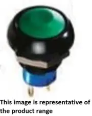 Apem PUSH BUTTON SWITCH 5A Momentary SPDT, Solder Terminal, Round Shape ORANGE