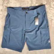 Affliction Shorts Men's 40x10 (Tag 38) Blue Baggy Summer Outdoors 110WS159