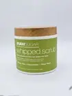 Raw Sugar Sensitive Skin Whipped Body Scrub Green Tea, Cucumber + Aloe Vera 15oz