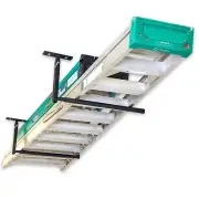 Adjustable Ladder Ceiling Rack, Garage Storage Mount, Folding Ladders, Extens...