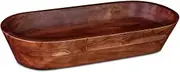 Luxe Designs Wooden Dough Bowl - Acacia Wood Rustic Dough Bowl - Handmade Decorative Bowls for Home Decor, Bathroom, Kitchen Counter, & More - Large Wood Dough Bowl for Decor
