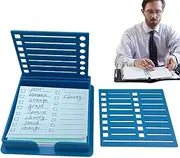 Sticky Note Organizer - Notes Organizer, Sticky Note Dispenser | Sticky Note Holder for Desk Sticky Note Stencil, Sticky Notepad Template Sticky Note Holder with Stencil, Sticky Note Dispenser