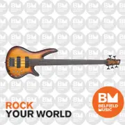 Ibanez SRF705 Bass Guitar 5-String Fretless Brown Burst Flat - SRF705BBF