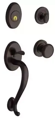 Baldwin 85315112ENTR Estate Logan Tubular Handleset Venetian Bronze