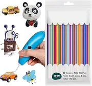 2.5 Mm 3 d Pen Filament Refills, 110PCS 22 Colors Refill Packs for 3DOODLER1, Pen Refills for 3 d Doodler, 3 d Drawing Pen Refill Long-Lasting 3 d Printer Supplies for 3 d Printing Pens 3 d Printer
