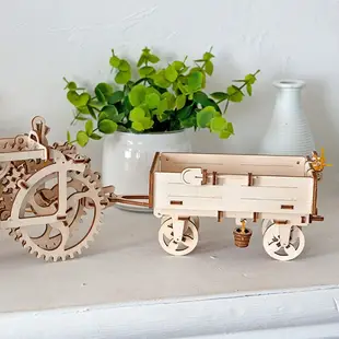 Ugears｜拖拉機配件｜拖車｜免電力自走模型 木製模型 DIY 立體拼圖 烏克蘭 拼圖 組裝模型 3D拼圖 載貨