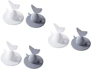 6 Pcs Tub Plug Drain Plug Flat Suction Cover Hair Catcher Bathtub Water Stopper Drain Covers for Shower to Catch Hair Shower Drain Cover Bathtub Drain Stoppers Sink Anti-Clogging