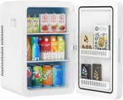 Advwin 22L Mini Fridge, Portable Car Fridge Makeup Refrigerators AC/DC Powered C