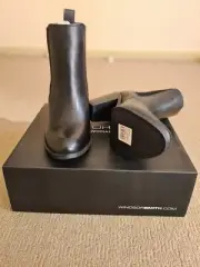 Windsor Smith Lille Black Heeled Chelsea ankle Boot Sz 8 GRC