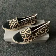 franco sarto casey cheetah print slip on sneakers size 6.5 new