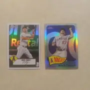 Topps Chrome Mike Trout Lot (2)