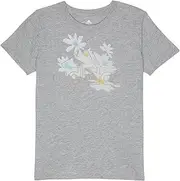 [adidas] Girl's Short Sleeve Heather Vented Tee (Big Kids)