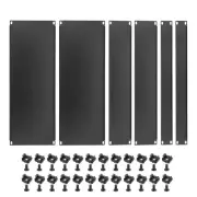 1U/2U/4U Blank Panels Rack Mount Filler Panel with Screw/Nut 482mm/19"/6 Pcs